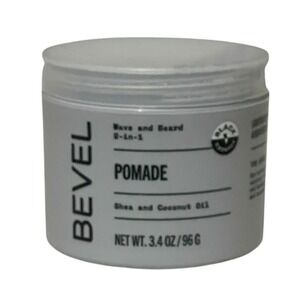 Bevel Pomade 2 in 1 Wave and Beard Shea & Coconut Oil‎ 3.4 oz New Factory Sealed